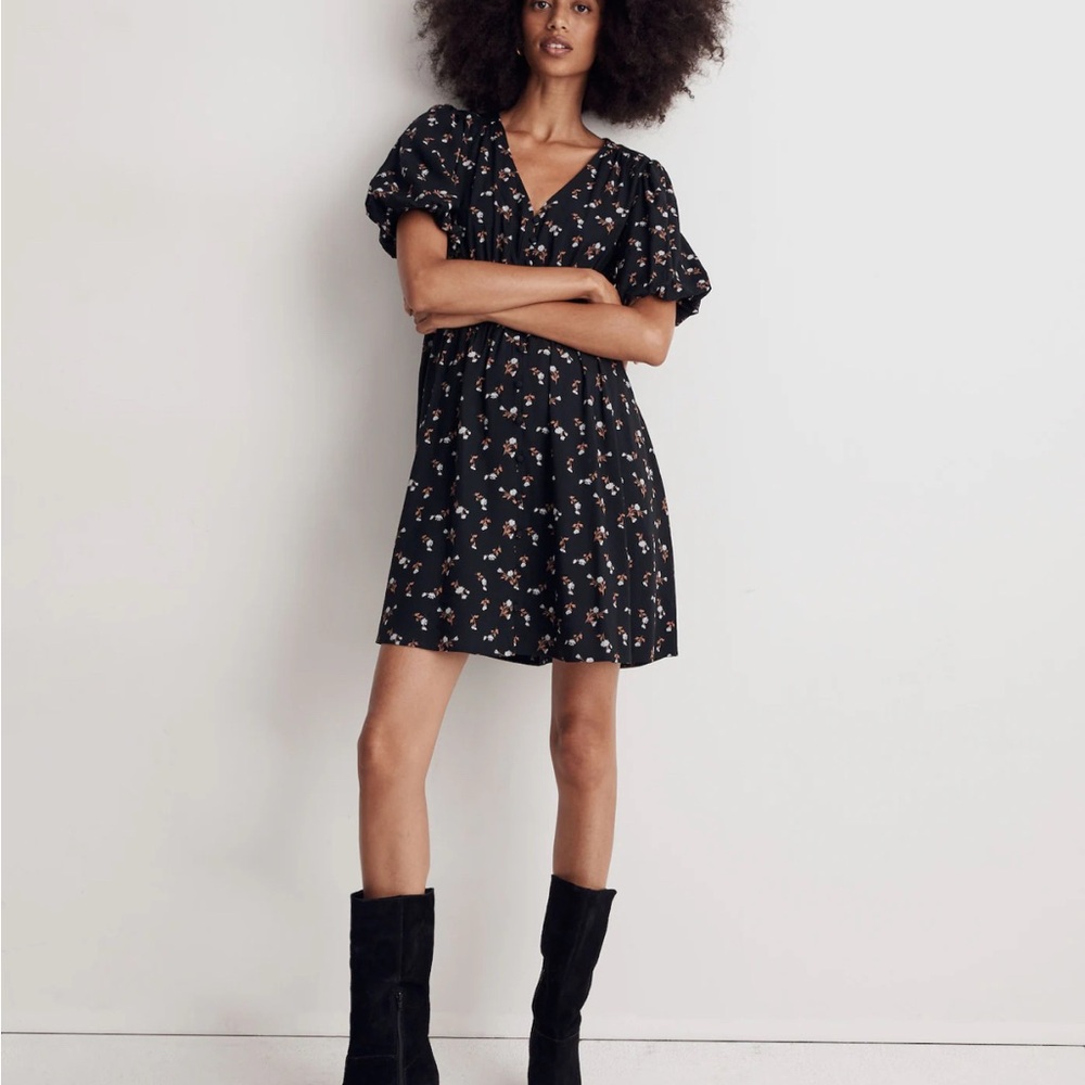 Madewell Challis Sophia Mini Dress in Woodland Floral